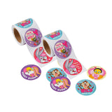 1 1/2" Looney Tunes Characters Valentine’s Day Sticker Roll 100 Pc