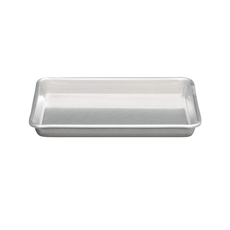 Eighth Size Sheet Pan 16 Gauge Aluminum Natural Finish 9.5" L x 6.5" W x 1" H