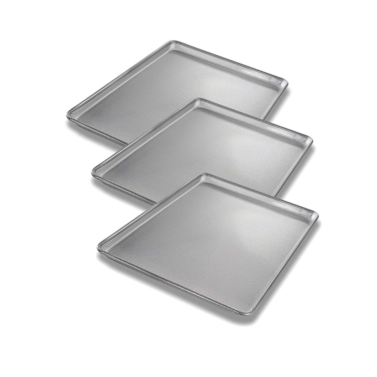 25.8" x 12.5" x 1.1" Half Size Perforated Sheet Pan 16 Gauge Aluminum