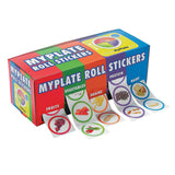 1 1/2" Bulk MyPlate Food Groups Multicolor Paper Rolls of Stickers 500 Pieces