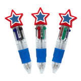 3 1/2" Micro Patriotic Plastic Shuttle Pens 12 Pc.