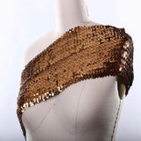 1 Yard Penny Copper Large Stretch Sequin Trim