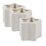 3 3/4" x 3 1/2" DIY Ceramic Star-Shaped Planters 12 Pieces
