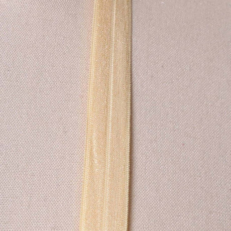 3 Yards Butter Yellow Fold Over Elastic 5/8" Soft Stretch Trim for Masks & Crafts