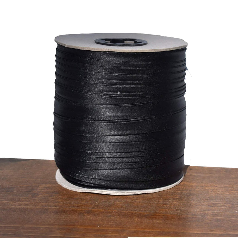 5 Yards Black Polycotton Bias Tape 3/4" Trim for Sewing & Edge Finishing