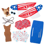 6 1/2" x 7 3/4" Patriotic Boat Floating Foam Craft Kit Makes 12