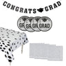 102 Pieces Graduation Party Gold Dessert Disposable Tableware Kit for 50 Guests
