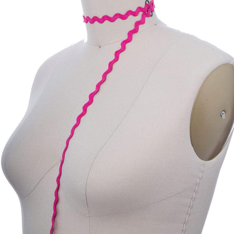 3 Yards Hot Pink Ric Rac Ribbon Trim Decorative Zigzag Accent for Sewing & Crafts