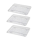 Chrome Plated Footed Wire Pan Grate 5 x 10 Third Size