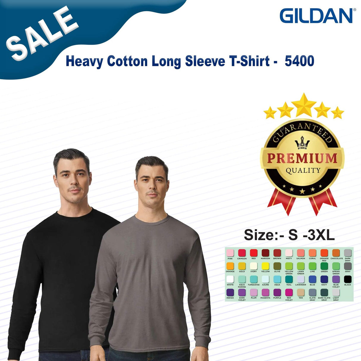 Gildan® Heavy Cotton Long Sleeve T-Shirt
