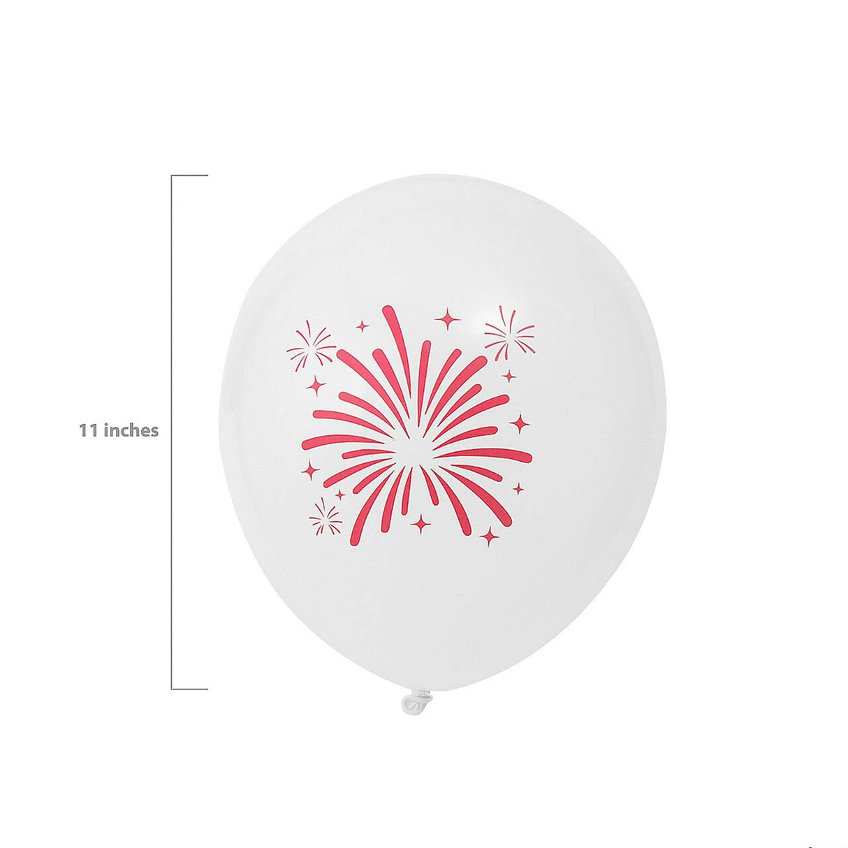 Patriotic Red, White & Blue Fireworks Inflatable 11" Latex Balloons 12 Pc.