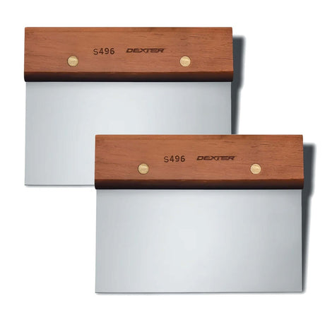 Dough Cutter &amp; Scraper 6" x 3" Stainless Steel Blade Rosewood Handle