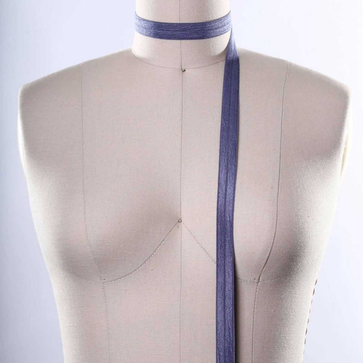 3 Yards Indigo Blue Fold Over Elastic Stretch Bias Trim 5/8"