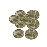 12 Pieces Clear with Silver Wiring Inside Large Buttons 1 1/8 Inch