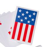 2 1/4" x 3 1/2" Patriotic Red, White & Blue Flag Playing Cards 12 Pieces