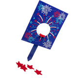 15 1/4" x 19 1/2" Patriotic Star Bean Bag Toss Yard Game 7 Pieces