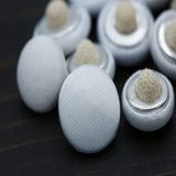1 Dozen Bridal White Buttons with Canvas Backing 11.5 mm for Wedding Dresses & Gowns
