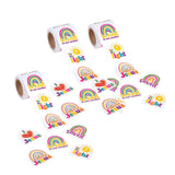 Be Kind Rainbow Sticker Roll 100 Pieces