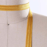 3 Yards 5/8" Gold Fold Over Minimize Irritation Soft Elastic Trim