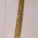 5/8" 2 Yards Gold Glitter Elastic Trim for Headbands DIY Hair Accessories Craft Sewing Projects