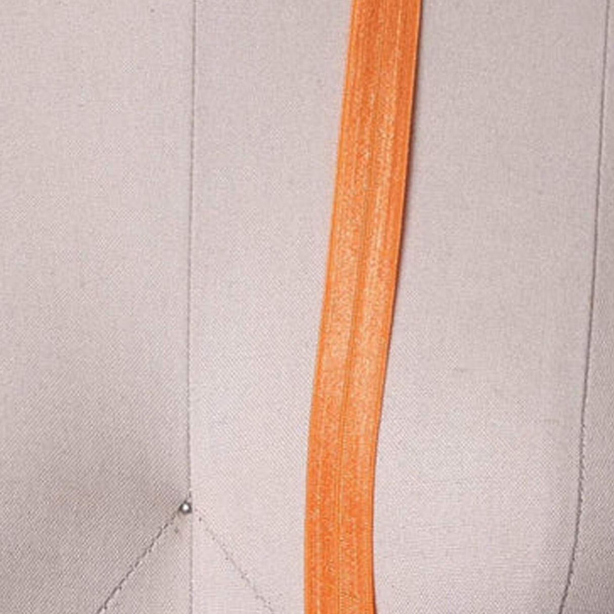 3 Yards Medium Orange Fold Over Elastic 5/8" Stretch Bias Trim for Hairbands & Masks