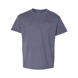 Youth Short Sleeve Heavy Cotton T-Shirt Breathable and Long Lasting