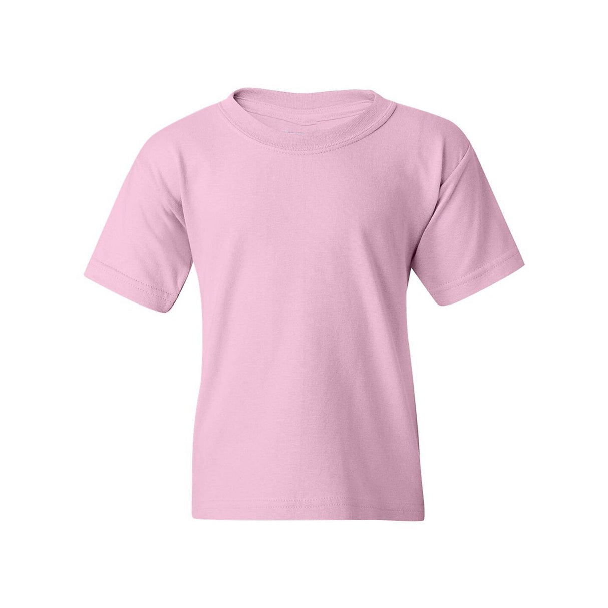 Youth Short Sleeve Heavy Cotton T-Shirt Breathable and Long Lasting