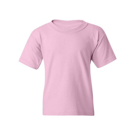 Youth Short Sleeve Heavy Cotton T-Shirt Breathable and Long Lasting