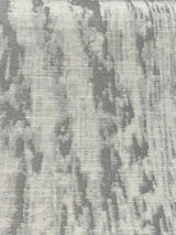 Baylis Rain Silver Jacquard Fabric - Silver Modern Woven Design, 54" Width (1 Yard)