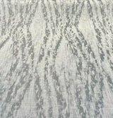 Baylis Rain Silver Jacquard Fabric - Silver Modern Woven Design, 54" Width (1 Yard)