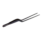 O'Creme Black Stainless Steel Fine Tip Offset Tweezers, 8"