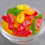Kervan Assorted Colored Gummy Fish 5 lb. - 4/Case