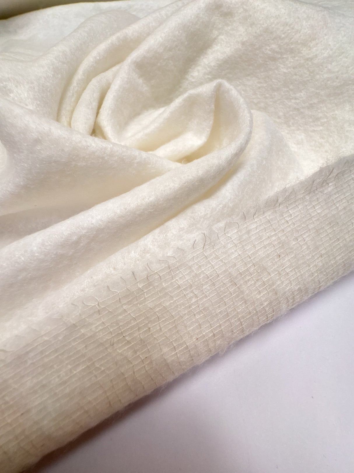 Polyamide Cotton Mesh Fabric White