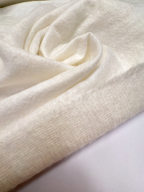 Polyamide Cotton Mesh Fabric White