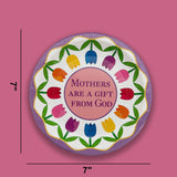 8 Count Mother’s Day Mothers Are a Gift From God Paper Dessert Plates 7"