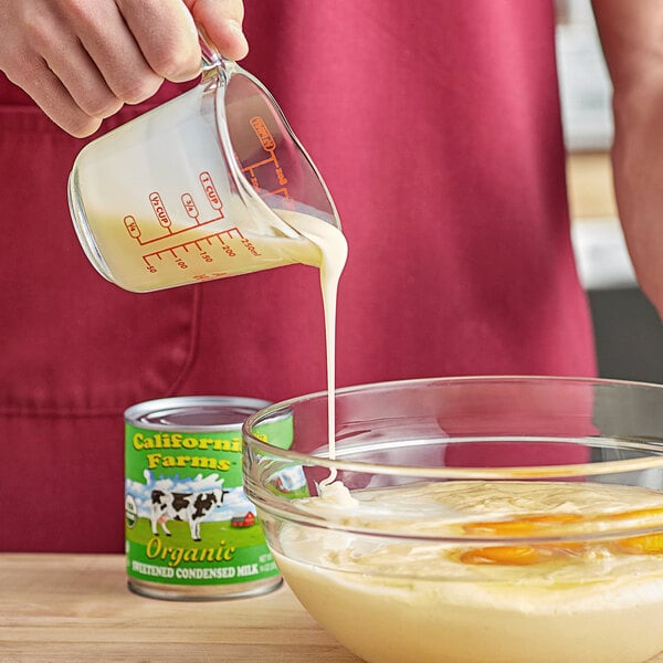 California Farms Organic Sweetened Condensed Milk 14 oz. - 24/Case