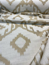 Baylis Aztec Gold Jacquard Fabric - Gold Aztec Pattern, 54" Width (1 Yard)
