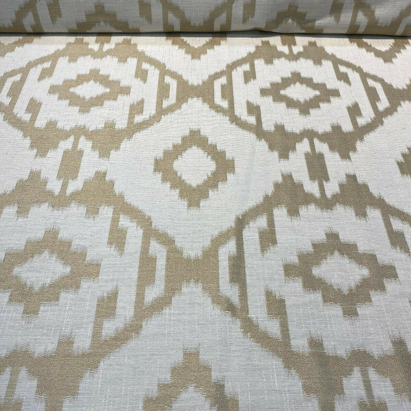 Baylis Aztec Gold Jacquard Fabric - Gold Aztec Pattern, 54" Width (1 Yard)