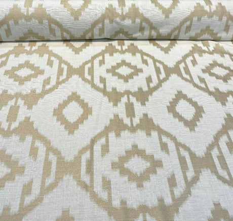 Baylis Aztec Gold Jacquard Fabric - Gold Aztec Pattern, 54" Width (1 Yard)