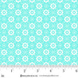 Cotton Jubilee Blue Monotone Flower Fabric 44/45