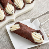 Brooklyn Cannoli Large Chocolate Cannoli Shell 1.45 oz. - 48/Case