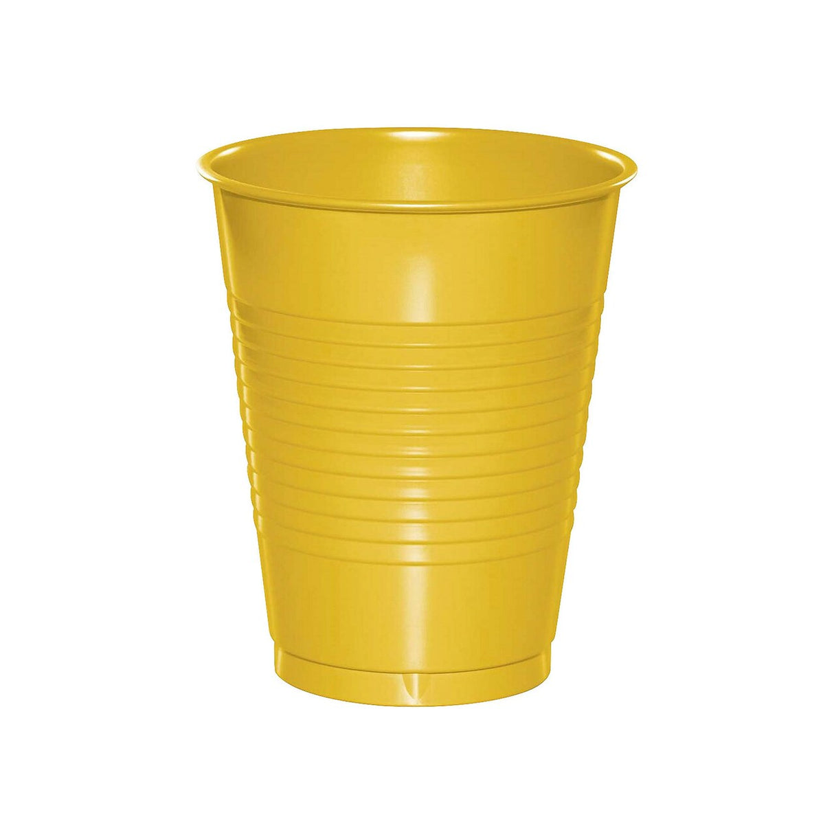 16 oz School Bus Yellow Disposable Plastic Cups – 20 Count