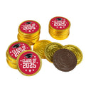 5.5 oz Pink Class of 2025 Foil-Wrapped Chocolate Coins - 30 Pieces