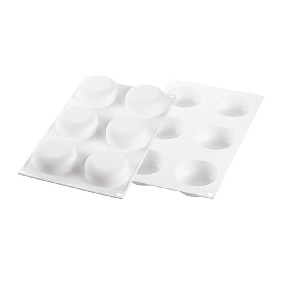 Silikomart "UNIVERSO 90" Flexible Baking & Freezing Mold, 3.04 Oz., 6 Cavities