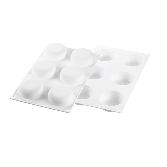 Silikomart "UNIVERSO 90" Flexible Baking & Freezing Mold, 3.04 Oz., 6 Cavities