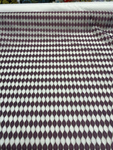 Purple Rain Embroidered Sheer Drapery Fabric - Off-White Background, Purple And Silver Stitching, 54" Width (1 Yard)