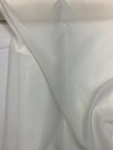 Sheer Voile Polyester Fabric - Off-White, 120" Width (1 Yard)