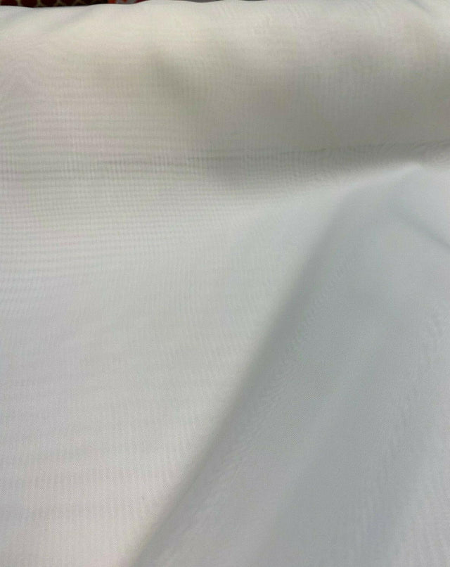 Sheer Voile Polyester Fabric - Off-White, 120" Width (1 Yard)