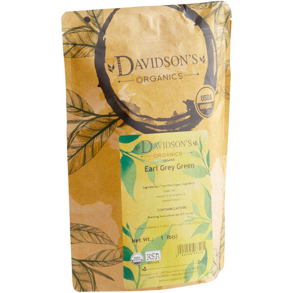 Davidson's Organic Earl of Grey Green Loose Leaf Tea 1 lb.