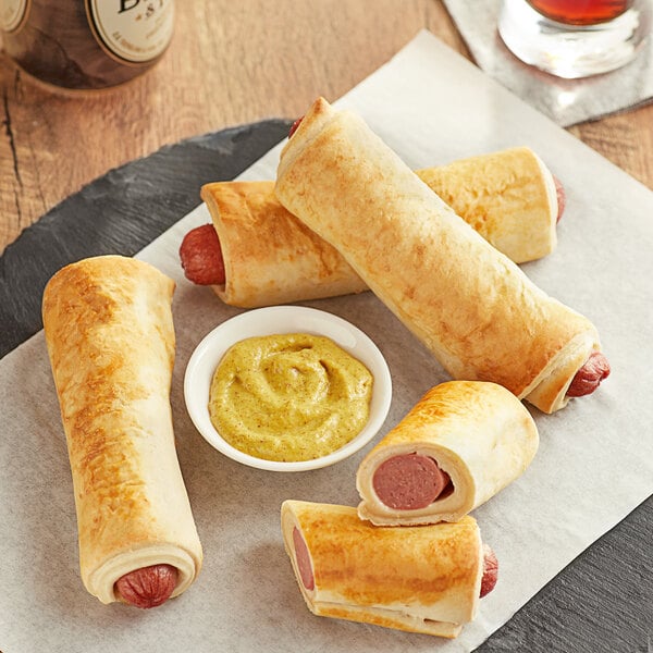 Nathan's Famous 6" Beef Pretzel Dogs - 40/Case